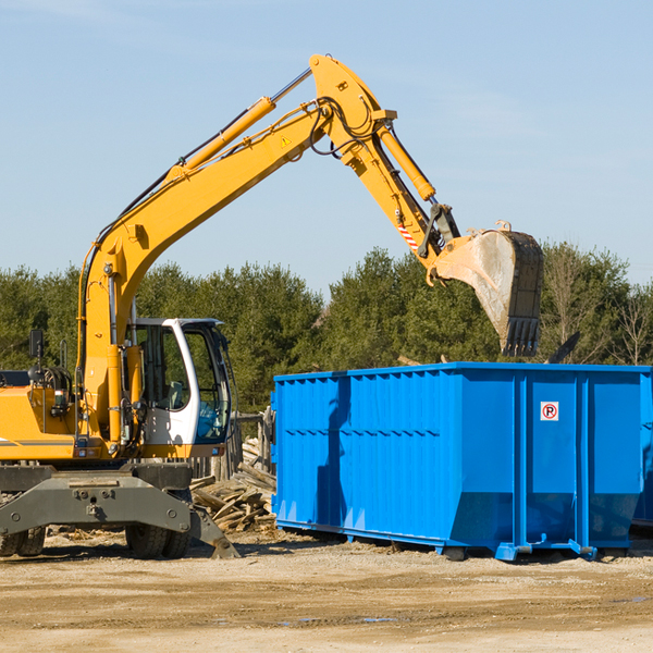 what are the rental fees for a residential dumpster in New Enterprise